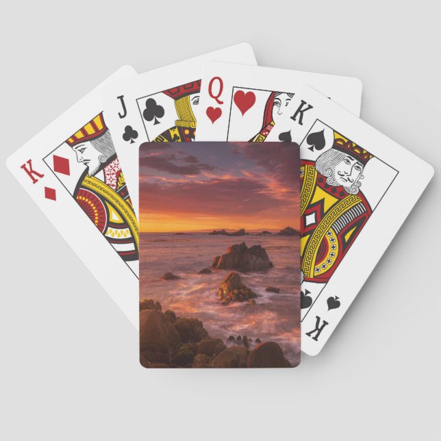 Baralho Coastline | Sunset Pacific Grove Carmel California (Verso)