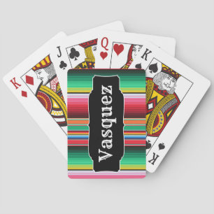Baralho Cobertura mexicana de Serape do espanhol feito sob