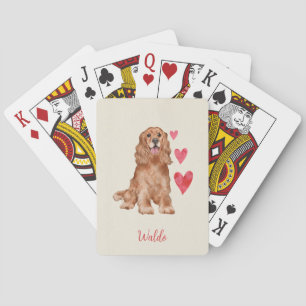 Baralho Cocker Spaniel Dog Personalizado Pet Name