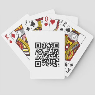 Baralho Código QR - Branco minimalista corporativo