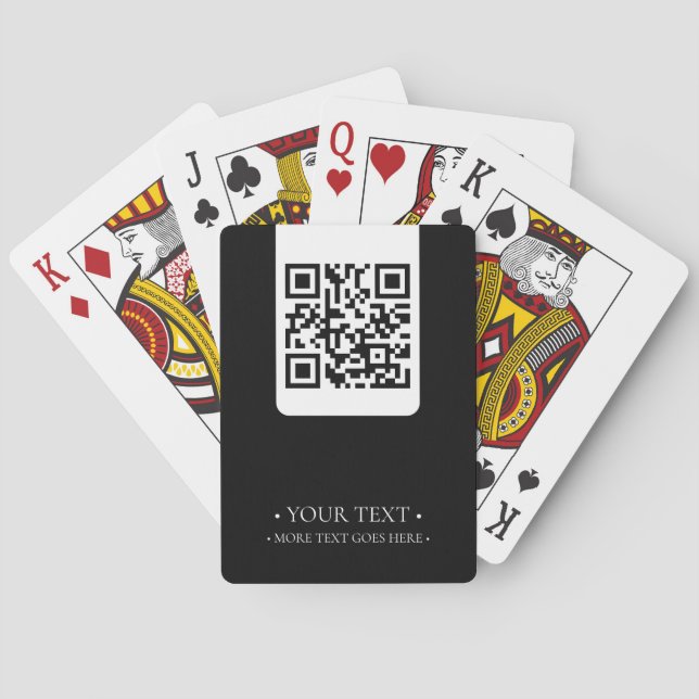 Baralho Código QR da sua empresa (Verso)