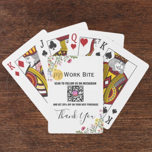 Baralho Código QR do Instagram da Empresa Thank You Wildfl (Criador carregado)
