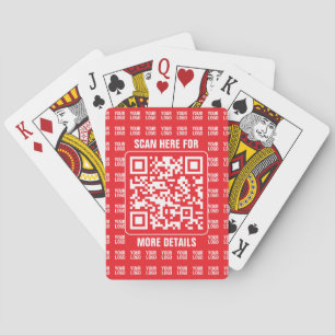 Baralho Código QR do promocional (editável) com padrão de