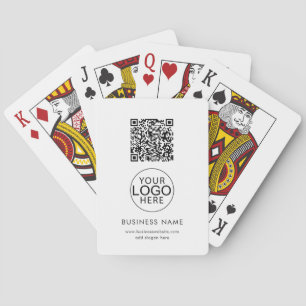 Baralho Código QR e Logotipo da Empresa