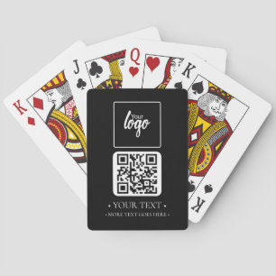 Baralho Código QR e logotipo da sua empresa