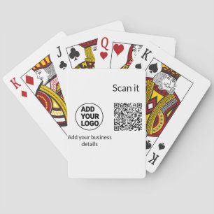 Baralho Código QR minimalista simples adicionar logotipo n