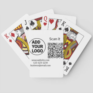 Baralho Código QR minimalista simples adicionar logotipo n