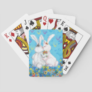 Baralho Coelhinhos Fofos Jogando Cartas