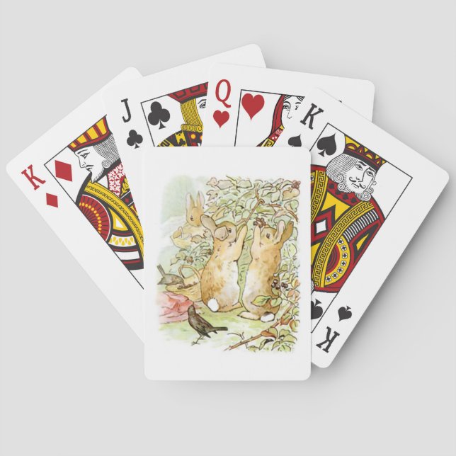 Baralho Coelhos coelhos: Picagem de Blackberry (Beatrix Po (Verso)