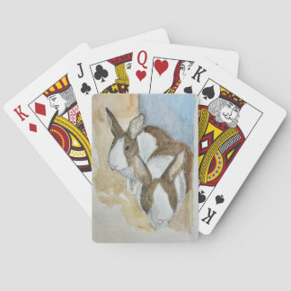 Baralho Coelhos Holandeses Jogando Cartas