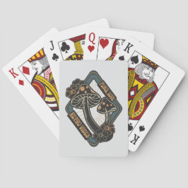 Baralho Cogumelo Amanita Muscaria Botânico Cottagecore 