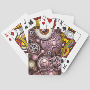 Baralho Colagem de Elementos Steampunk Pintados 4