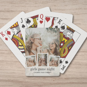 Baralho Colagem de Fotos de Amigas Modernas Jogos de Noite