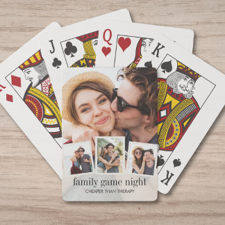 Baralho Colagem de Fotos de Casais Modernos Jogo Divertido