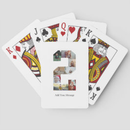 Baralho Colagem de Fotos em Preto e Branco Número 2