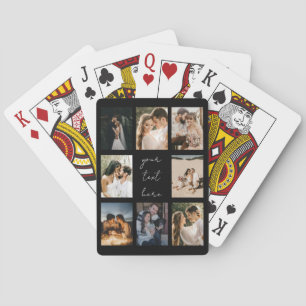 Baralho Colagem de Fotos Personalizadas Família Imagem