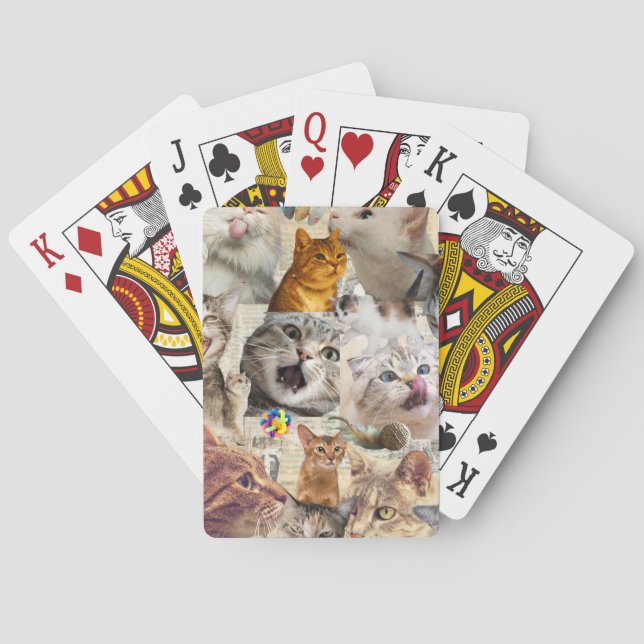 Baralho Colagem de Gatos e Brinquedos (Verso)