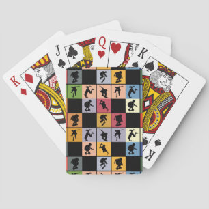 Baralho Colagem de Skateboarders de pop Art