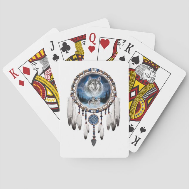 Baralho Coletor ideal com fundo do lobo (Verso)