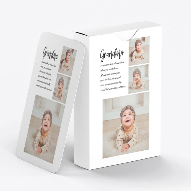 Baralho Collage Photo & Best Avó Ever Best Beaufeit (Criador carregado)