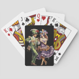 BARALHO COLORFUL ORNATE MARDI GRAS COUPLE