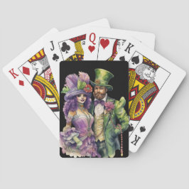BARALHO COLORFUL ORNATE MARDI GRAS COUPLE