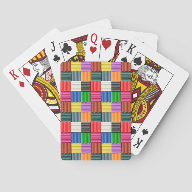 Baralho Colorful square pattern (Verso)