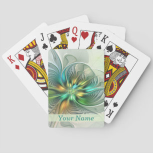 Baralho Colorida Fantasy Modern Abstrato Art Flower Name