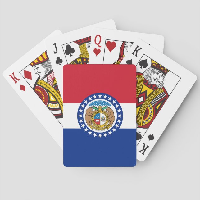Baralho com a Bandeira do Missouri (Verso)