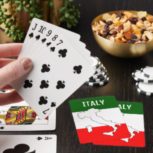 Baralho com a Bandeira Italiana