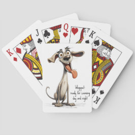 Baralho Com texto personalizado, 🐶whippet louco 🤪