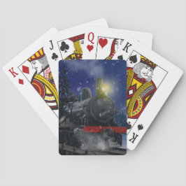 Baralho Comboio de Natal na neve