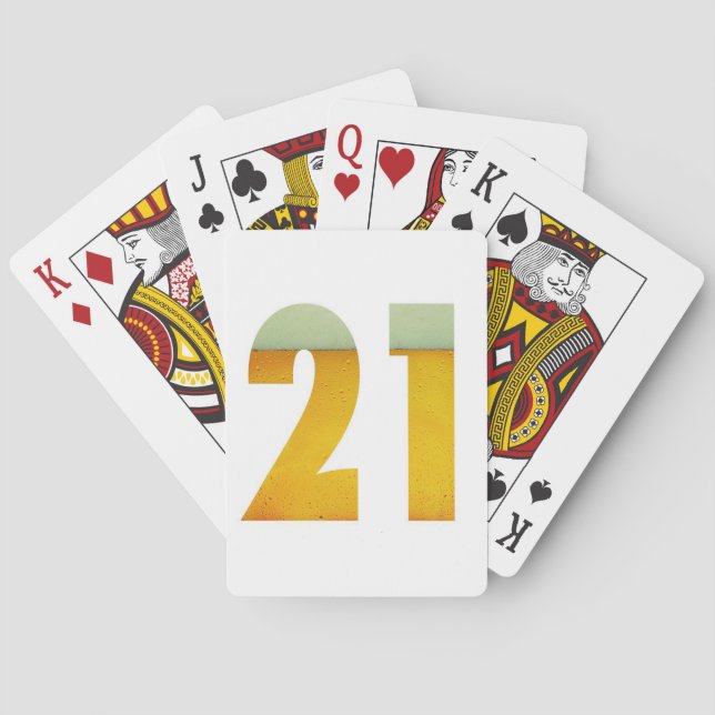 Baralho Comemore o Aniversário de 21 anos (Verso)