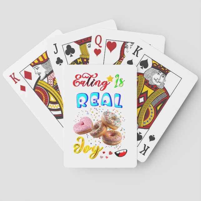 Baralho Comer Jogos É Uma Alegria Real (Verso)