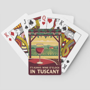 Baralho Cômico Viagem Antiga Toscana Itália Vinho Humor