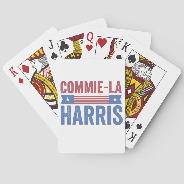 Baralho Commie-La Harris 2024 Funny Anti Kamala Harris (Verso)