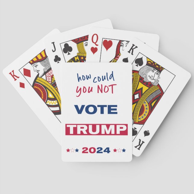 Baralho Como não pôde votar no TRUMP 2024 (Verso)