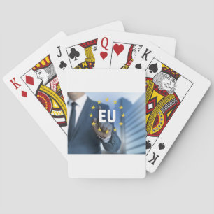 Baralho Conceito de ecrã táctil da União Europeia