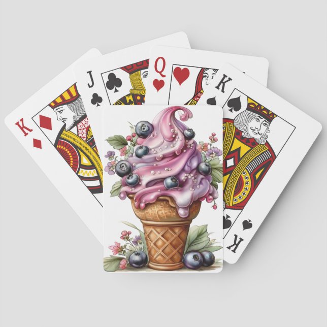 BARALHO CONE DE SORVETE DE BLUEBERRY SOFT SERVE (Verso)