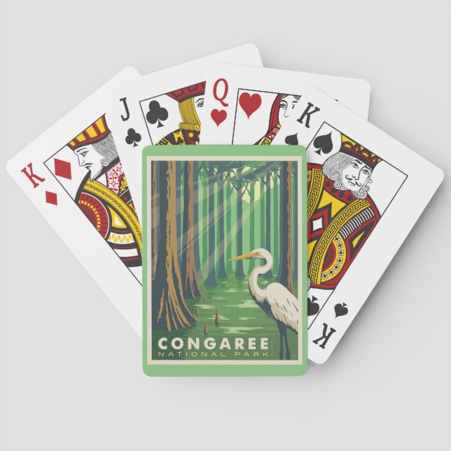 Baralho Congaree National Park SC Playing Cards (Verso)