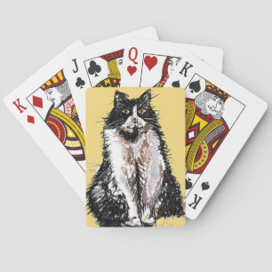 Baralho Conjunto de Cartões de Jogar Aquarelas de Tuxedo C