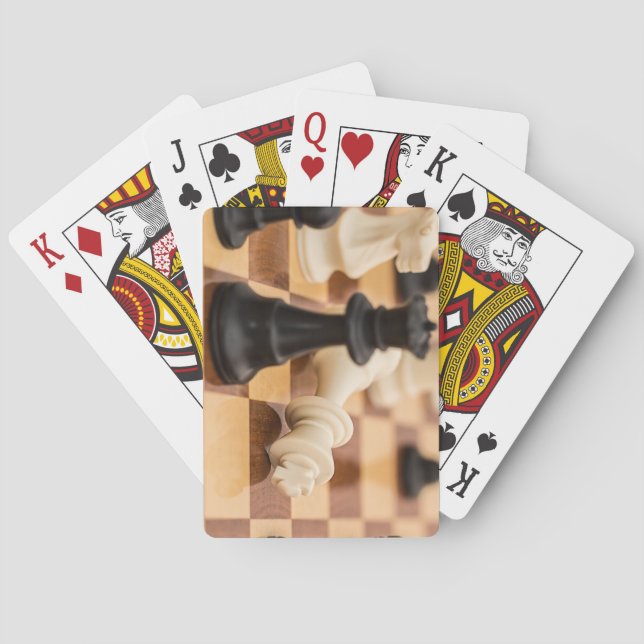 Baralho Conselho de xadrez muito Legal com peças (Verso)