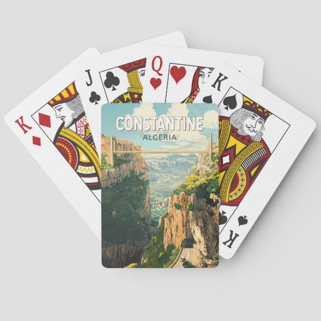 Baralho Constantine Argélia Viagem Art Vintage (Verso)