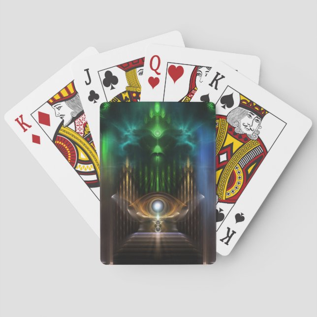 Baralho Contemplando Cartões De Arte Fractal Oz (Verso)