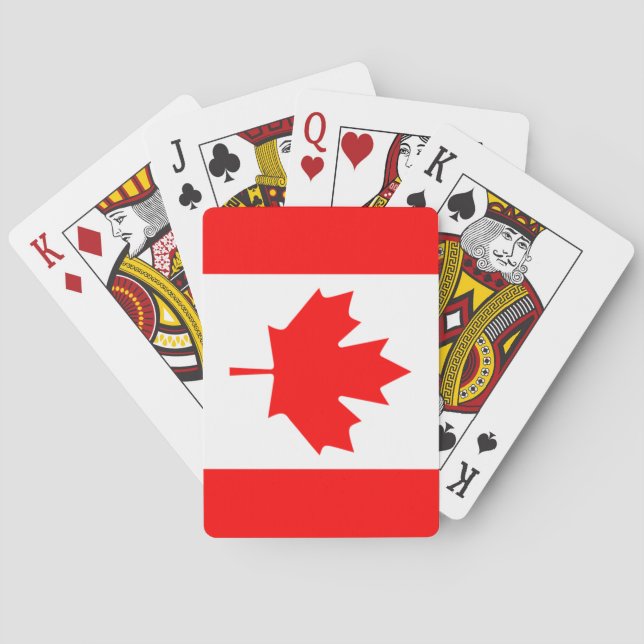 Baralho Convés de cartas de jogar no Canadá (Verso)
