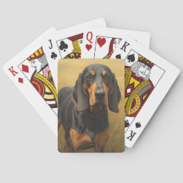Baralho Coonhound Preto e Castanho