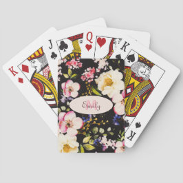 Baralho Cor d'água - rosada amarela roxas a preto, Monogra