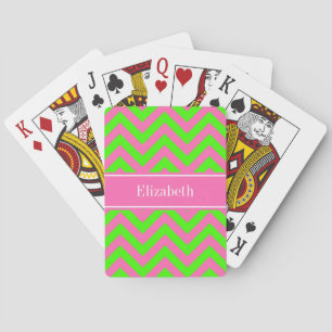 Baralho Cor-de-rosa quente nº 2 Verde limão LG Chevron Nam