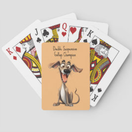 Baralho Cor personalizada & texto, 🐶whippet louco 🤪