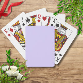Baralho Cor Sólida Lilac do Pastel | Clássico | Elegante